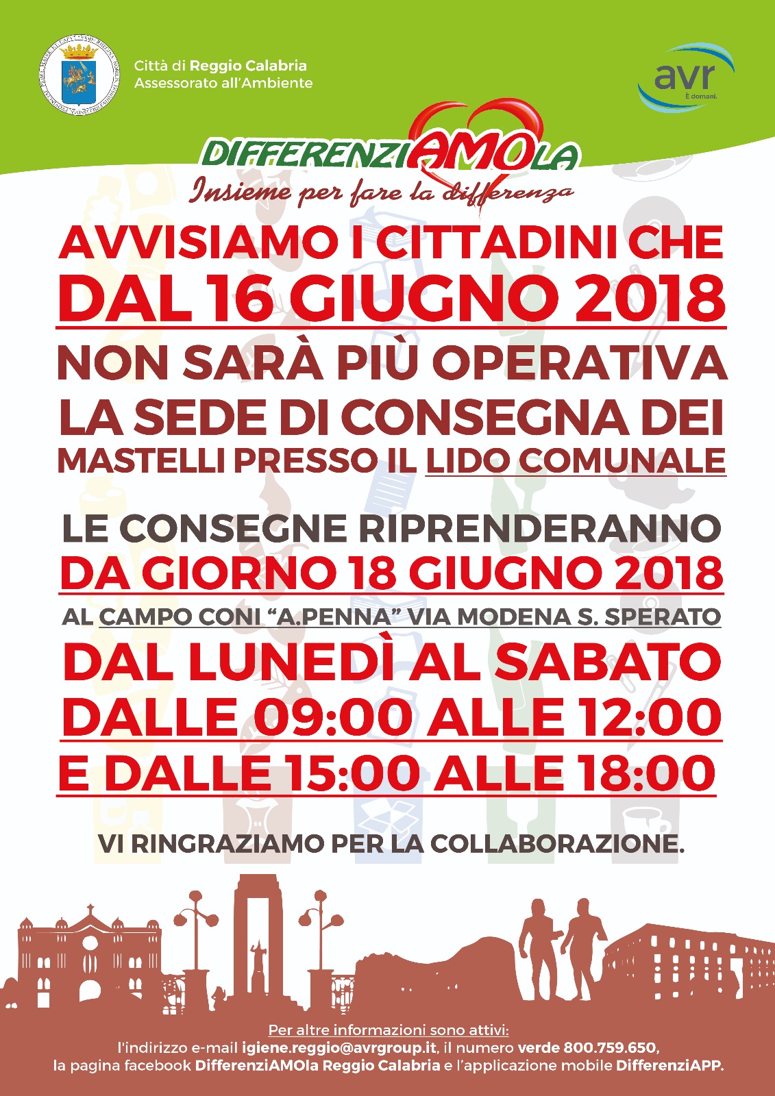 locandina consegne campo coni