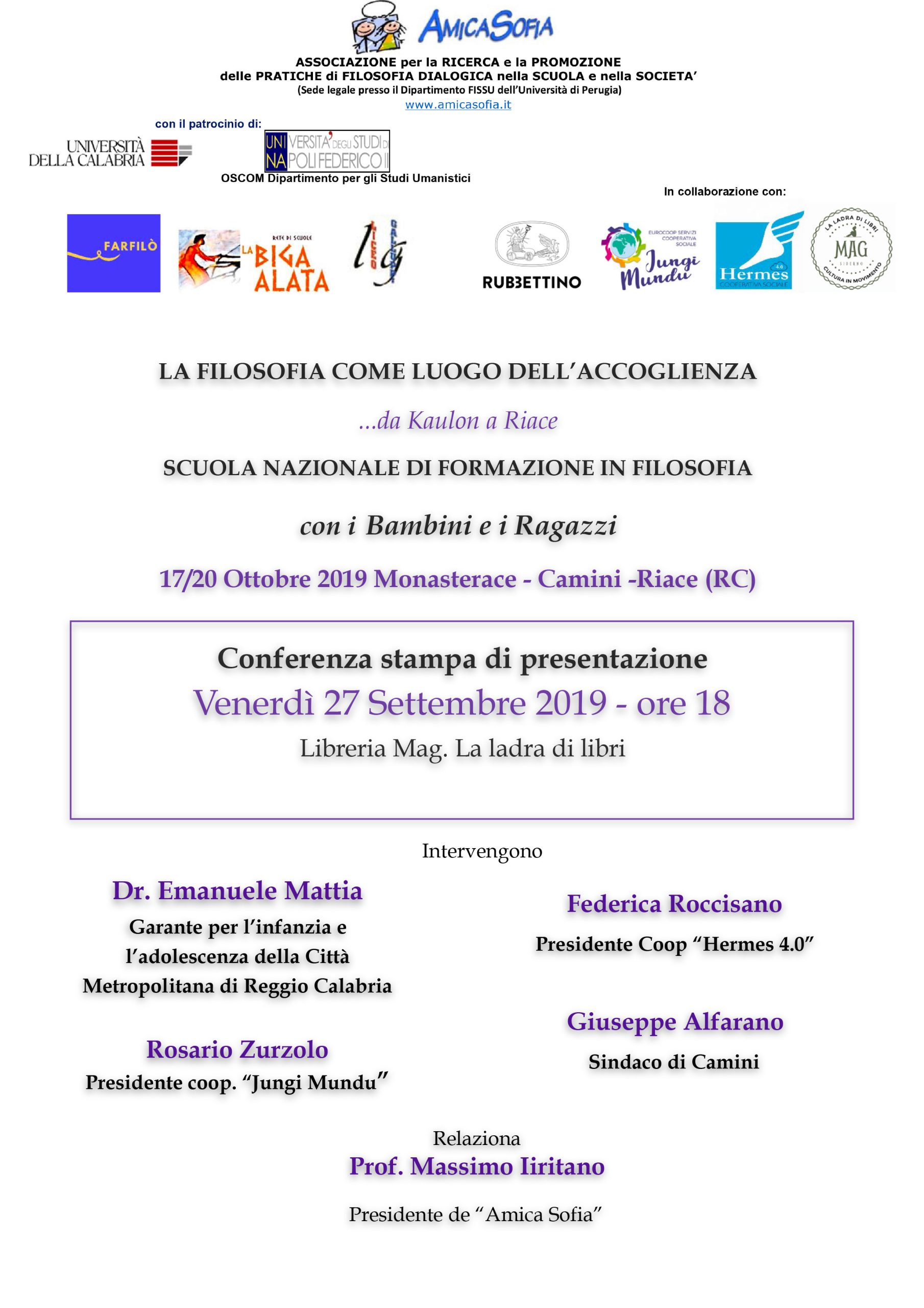 SCUOLA FILOSOFIA BAMBINI