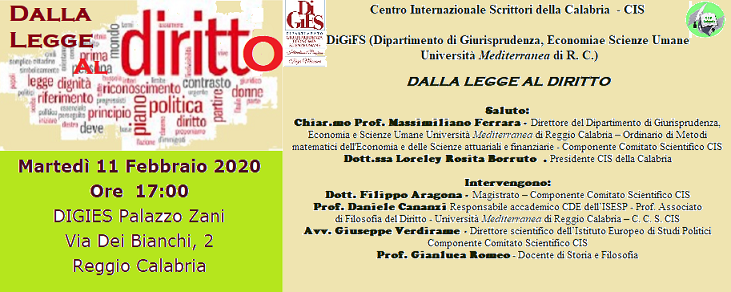 Foto manifesto Dalla legge al diritto